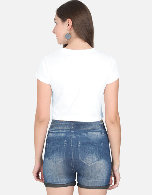 Cute Panda Female Crop Top