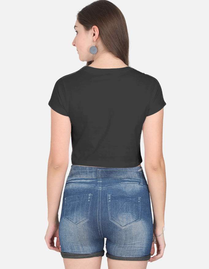 Cute Panda Female Crop Top
