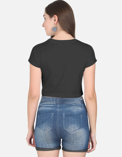 Cute Panda Female Crop Top